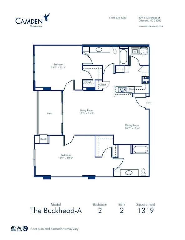 Spacious 2 Bedroom 2 Bathroom Apartment With Balcony In Uptown Charlotte! City Views & Free Parking! Buitenkant foto